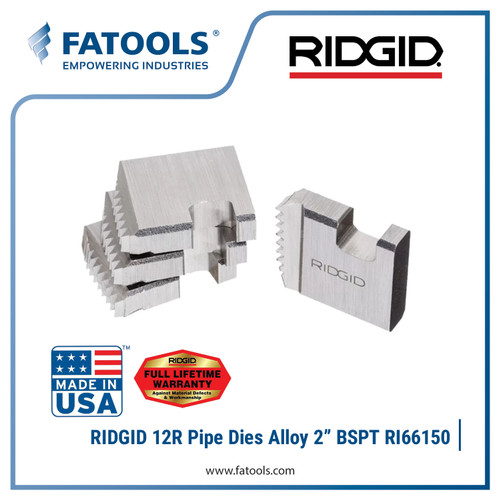 [EZM.0800151] RIDGID 66150 12R Pipe Dies Alloy 2" Mata Senai Pipa