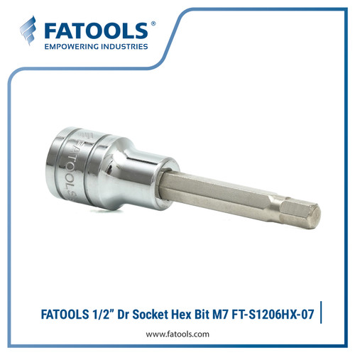 [EZM.0800154] FATOOLS S1206HX-07 1/2" Dr Socket M7 x 85mm Kunci L Sock
