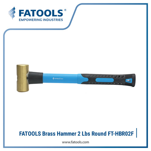 FATOOLS HBR02F Brass Hammer 2 Lbs Round Palu Kuningan 1 Kg