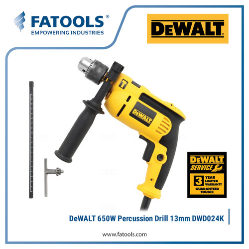[EZM.0800174] Dewalt DWD024K 650W Percussion Drill 13mm Mesin Bor Beton DWD 024
