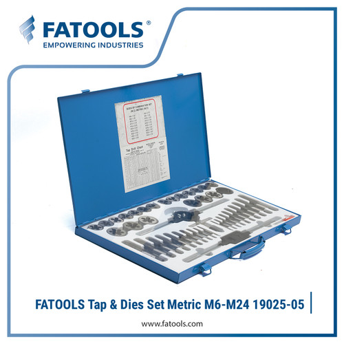 [EZM.0800182] FATOOLS 19021-05 45 Pcs Tap & Dies Set M6-M24 Senai Tap Drat Metrik