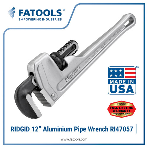 [EZM.0800183] RIDGID 47057 Aluminium Pipe Wrench 12" Kunci Pipa