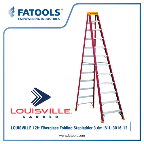 [EZM.0800192] LOUISVILLE Fiber Glass Ladder 12ft step 3.6m LV-L-3016-12 Tangga PLN