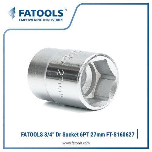 [EZM.0800196] FATOOLS 3/4" Dr Socket 6PT 27mm S160627 Kunci Sock Metric CrV