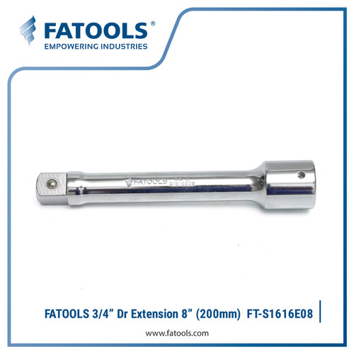 [EZM.0800209] FATOOLS 3/4" Dr Socket Extension 8" S1616E08 Sambungan Sock Gagang 200
