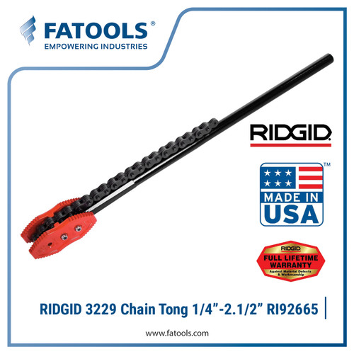 [EZM.0800213] RIDGID 3229 27" Chain Tong 1/4" - 2.1/2" 92665