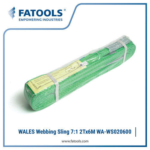 [EZM.0800223] WALES Lifting Webbing Sling 2T x 6M Safety Factor 7:1 WA-WS020600