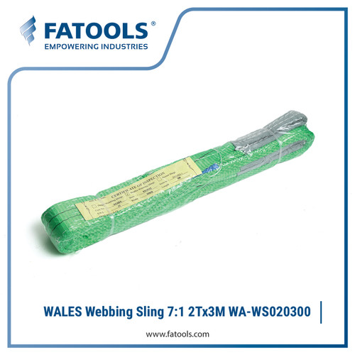 [EZM.0800224] WALES Lifting Webbing Sling 2T x 3M Safety Factor 7:1 WA-WS020300