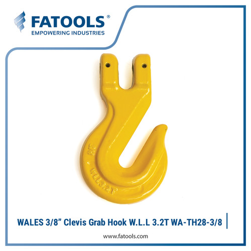 [EZM.0800225] WALES Clevis Grab Hook 3/8" WLL 3.2T WA-TH28-3/8 Gancu