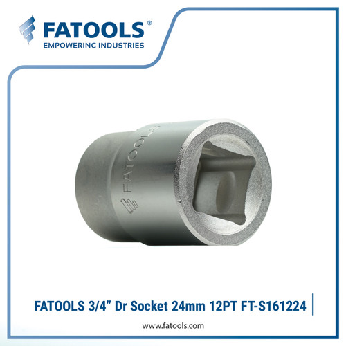 [EZM.0800236] FATOOLS 3/4" Dr Socket 12PT 24mm S161224 Kunci Sock Metric