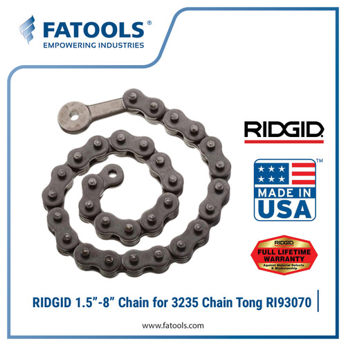 [EZM.0803015] RIDGID 93070 Chain for 3235 Chain Tong Replacement