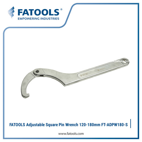 [EZM.0800247] FATOOLS Adjustable Square Pin Spanner 120-180mm ADPW180-S