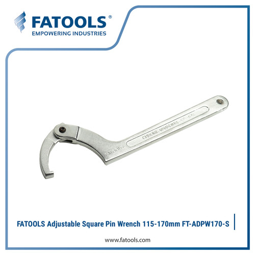 [EZM.0800249] FATOOLS Adjustable Square Pin Wrench 115-170mm ADPW170-S