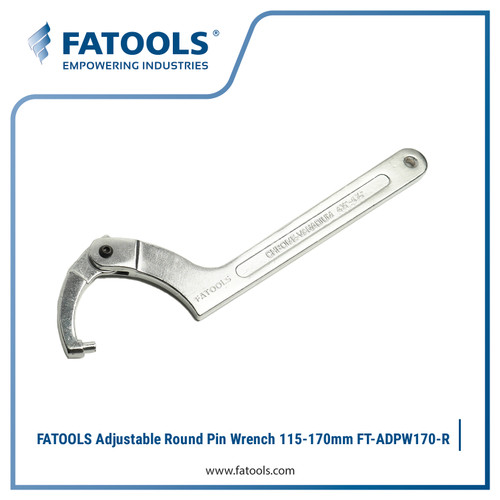 [EZM.0800250] FATOOLS Adjustable Round Pin Wrench 115-170 ADPW170-R