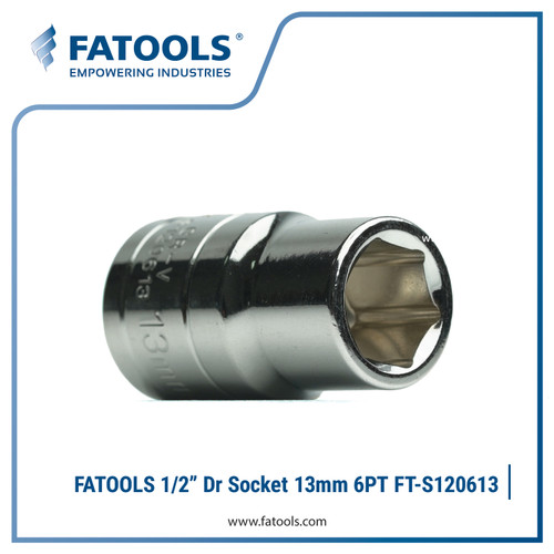 [EZM.0800261] FATOOLS 1/2" Dr Socket 13mm 6pt FT-S120613 Kunci Sock Metric