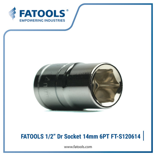 [EZM.0800263] FATOOLS 1/2" Dr Socket 6pt 14mm Kunci Sock Metric FT-S120614