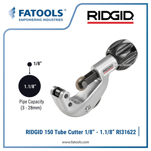 [EZM.0800264] RIDGID 31622 150 Tube Cutter Constant Swing 1/8" - 1.1/8" Pemotong Tub