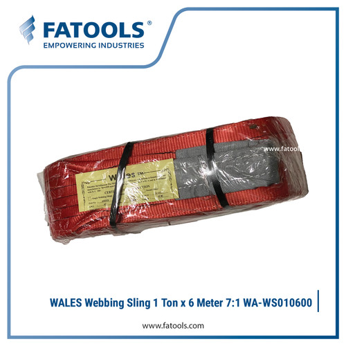 [EZM.0800255] FATOOLS Webbing Sling 1 Ton 6 Meter Safety 7:1 WS010600 Tali Angkat