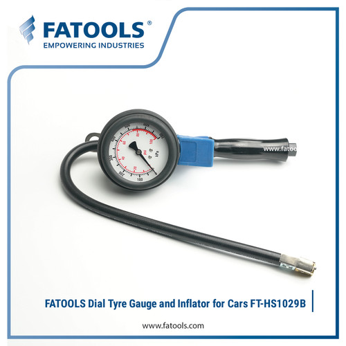 [EZM.0800270] FATOOLS FT-HS1029B Dial Tyre Gauge Pompa Ban Dial Pengukur Mobil