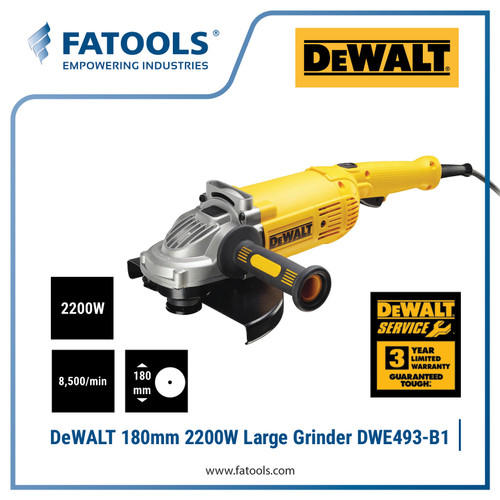 [EZM.0800272] DEWALT DWE493 Mesin Gerinda 7" 180mm 2200W Angle Grinder DWE 493 LAG
