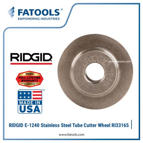 [EZM.0800285] RIDGID 33165 E1240 Stainless Steel Tube Cutter Wheel