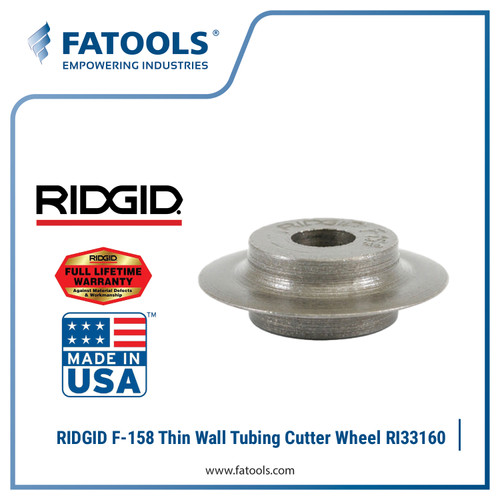 [EZM.0800286] RIDGID 33160 F158 Thin Wall Tubing Cutter Wheel