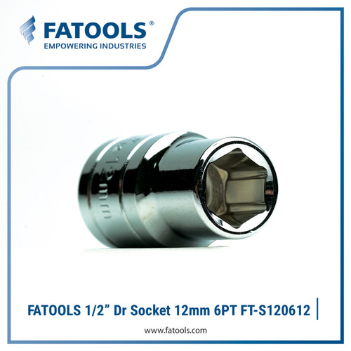 [EZM.0800308] FATOOLS 1/2" Dr Socket 12mm Metric 6PT Kunci Sock S120612