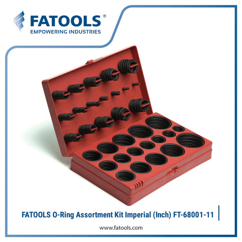 [EZM.0800309] FATOOLS 68001-11 O-Ring Assortment Kit Inch Seal Karet Oring NBR 420pc
