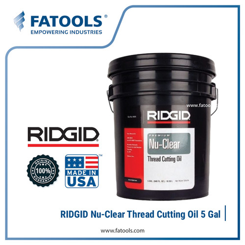 [EZM.0800311] RIDGID 41575 Nu-Clear Thread Cutting Oil 5 Gal Oli Pelumas Senai Drat