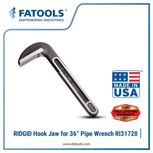[EZM.0800338] RIDGID 31720 Hook Jaw for 36" Ridgid Pipe Wrench Kunci Pipa 31035