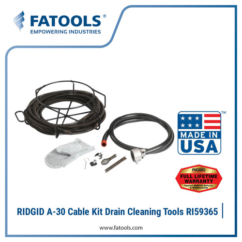 [EZM.0800347] RIDGID 59565 A-30 Cable Kit Drain Cleaning Pembersih Saluran