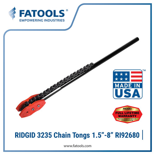 [EZM.0800356] RIDGID 92680 3235 50" Chain Tong 1.5"-8"