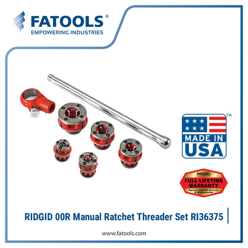 [EZM.0800360] RIDGID 36375 00R Manual Ratchet Threader 1/8" -1" Snai Drat