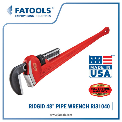 [EZM.0800375] RIDGID 31040 48" Pipe Wrench Kunci Pipa Heavy Duty USA