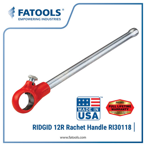 [EZM.0800366] RIDGID 30118 12R Ratchet Handle Only for Manual Threader Snai Drat