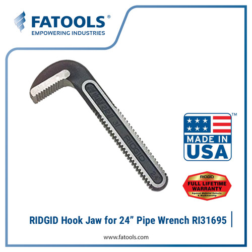 [EZM.0800370] Ridgid 31695 Hook Jaw for 24" Pipe Wrench Kunci Pipa 31030