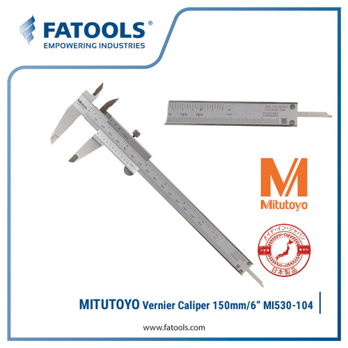[EZM.0800384] MITUTOYO 530-104 Vernier Caliper 6" 0-150mm