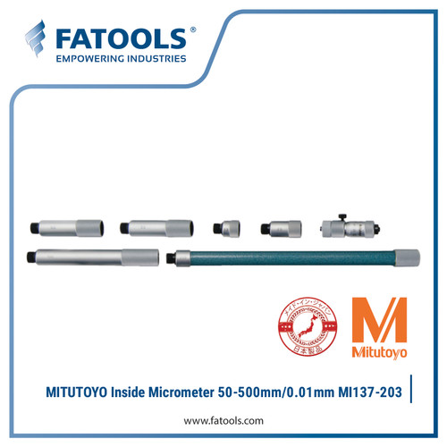 [EZM.0803028] MITUTOYO 137-203 Tubular Inside Micrometer 50-500mm/0.01