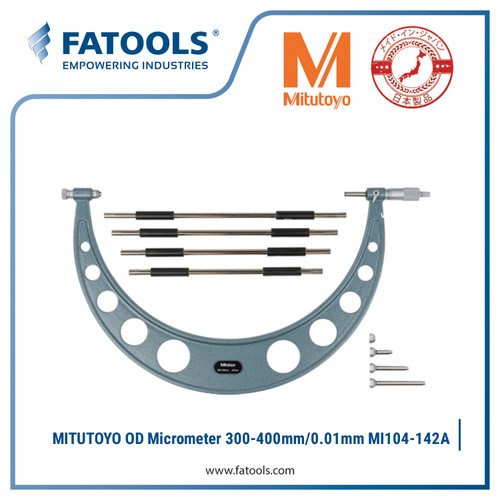 [EZM.0800388] Mitutoyo 104-142A Outside Diameter OD Micrometer 300-400mm/0.01