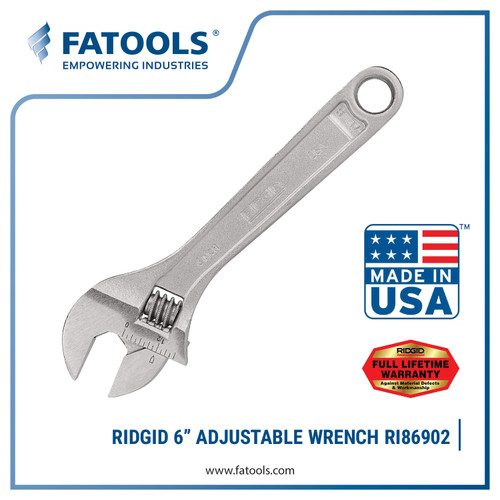 [EZM.0800398] Ridgid 86902 756 Adjustable Wrench 6"