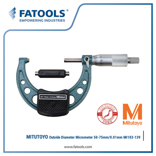[EZM.0800392] MITUTOYO 103-139 Outside Diameter Micrometer 50-75mm/0.01