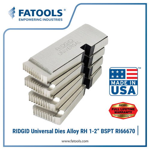 [EZM.0800404] Ridgid 66670 Universal Pipe Dies Alloy RH 1"-2" BSPT