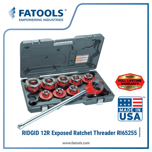 [EZM.0800405] Ridgid 65255 12R Exposed Ratchet Threader 1/2"-2" BSPT