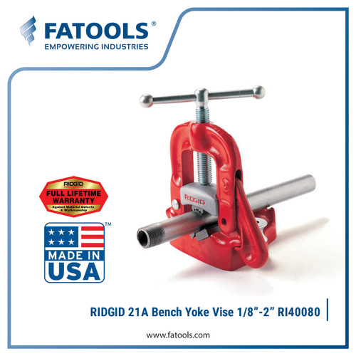 [EZM.0800410] Ridgid 40080 Model 21A Bench Yoke Vise 1/8-2"