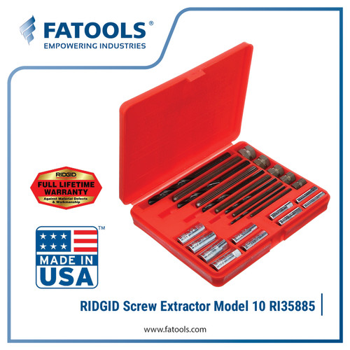 [EZM.0803038] Ridgid 35585 Model 10 Screw Extractor Set