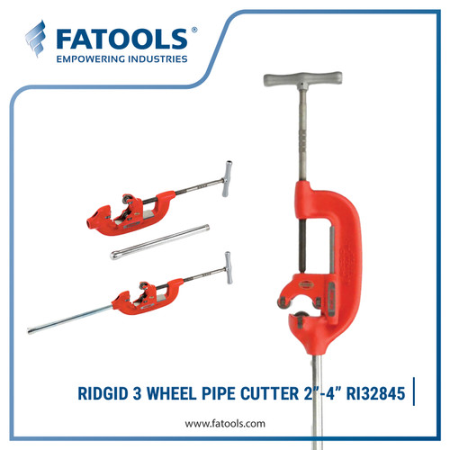 [EZM.0800420] Ridgid 32845 4-S Heavy Duty 3 Wheel Pipe Cutter Alat Potong Pipa 2"-4"