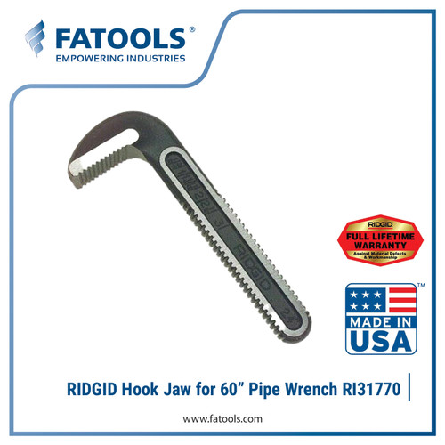 [EZM.0800422] Ridgid 31770 Hook Jaw for 60" Pipe Wrench Kunci Pipa 31045