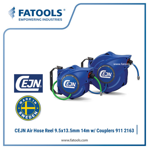 [EZM.0800473] CEJN Air Hose Reel 9.5x13.5mm 14m w/e Safe Coupler 19 911 2163