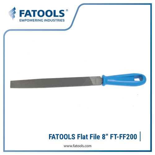 [EZM.0800509] FATOOLS FF200 Flat File W/ Handle 8" Pengikir Kikir Besi Lurus