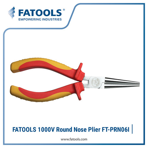 [EZM.0800555] FATOOLS PRN06-I - 1000V Insulated Round Nose Plier 6" Tang Listrik DVE